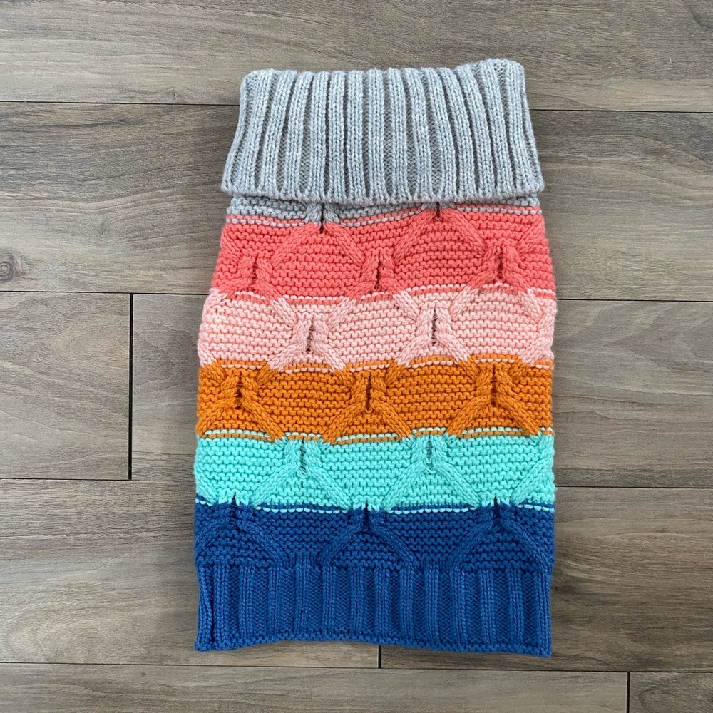Dog striped sweater, size S